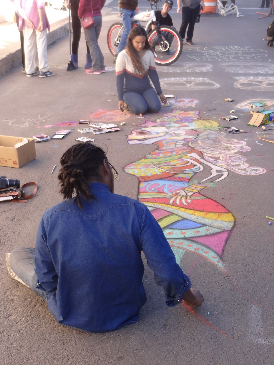 Face painting and street chalking